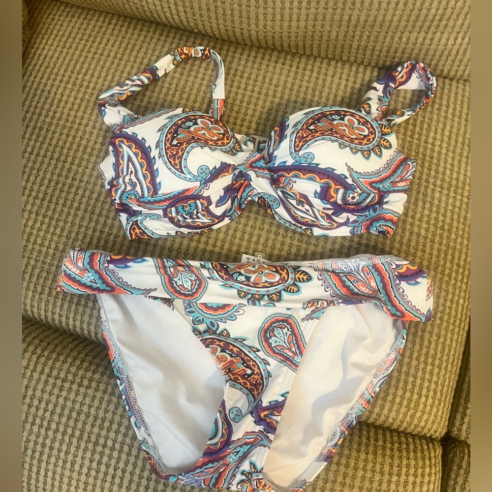 Paisley Print Bikini Set